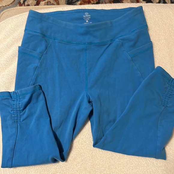 Exercise Capris Stretch T by Talbots Sz M. Blue used condition - Picture 4 of 4